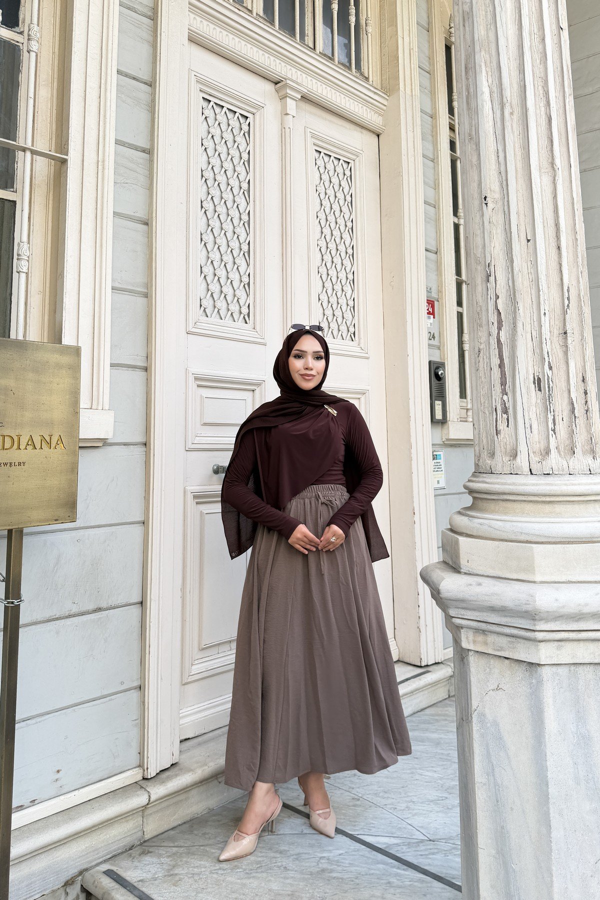 BLUZ - KAHVERENGİ