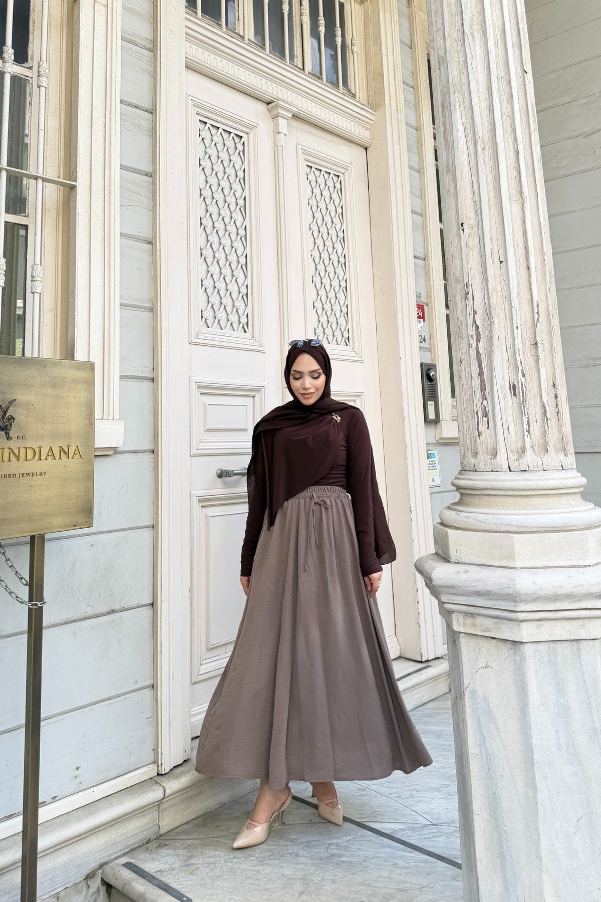 BLUZ - KAHVERENGİ