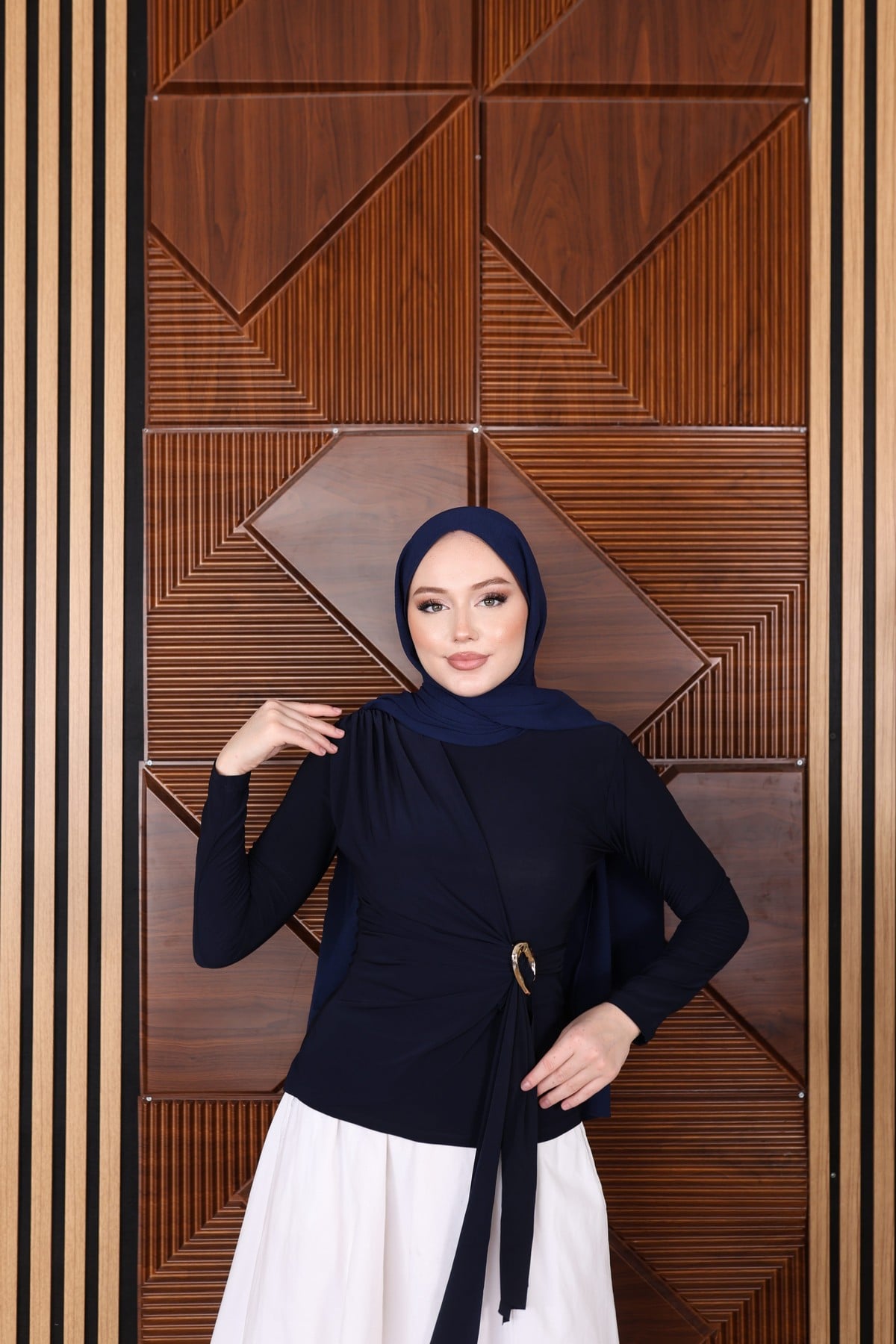 BLUZ - LACİVERT