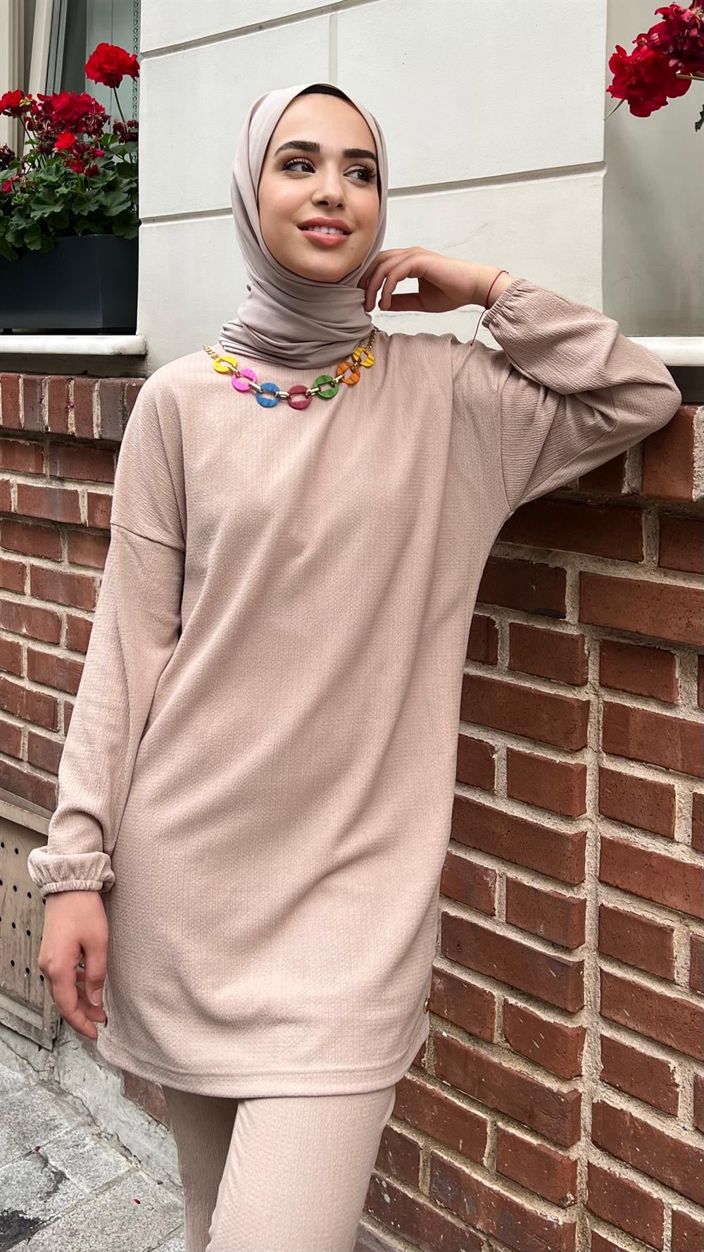 Candy İkili Takım Bej