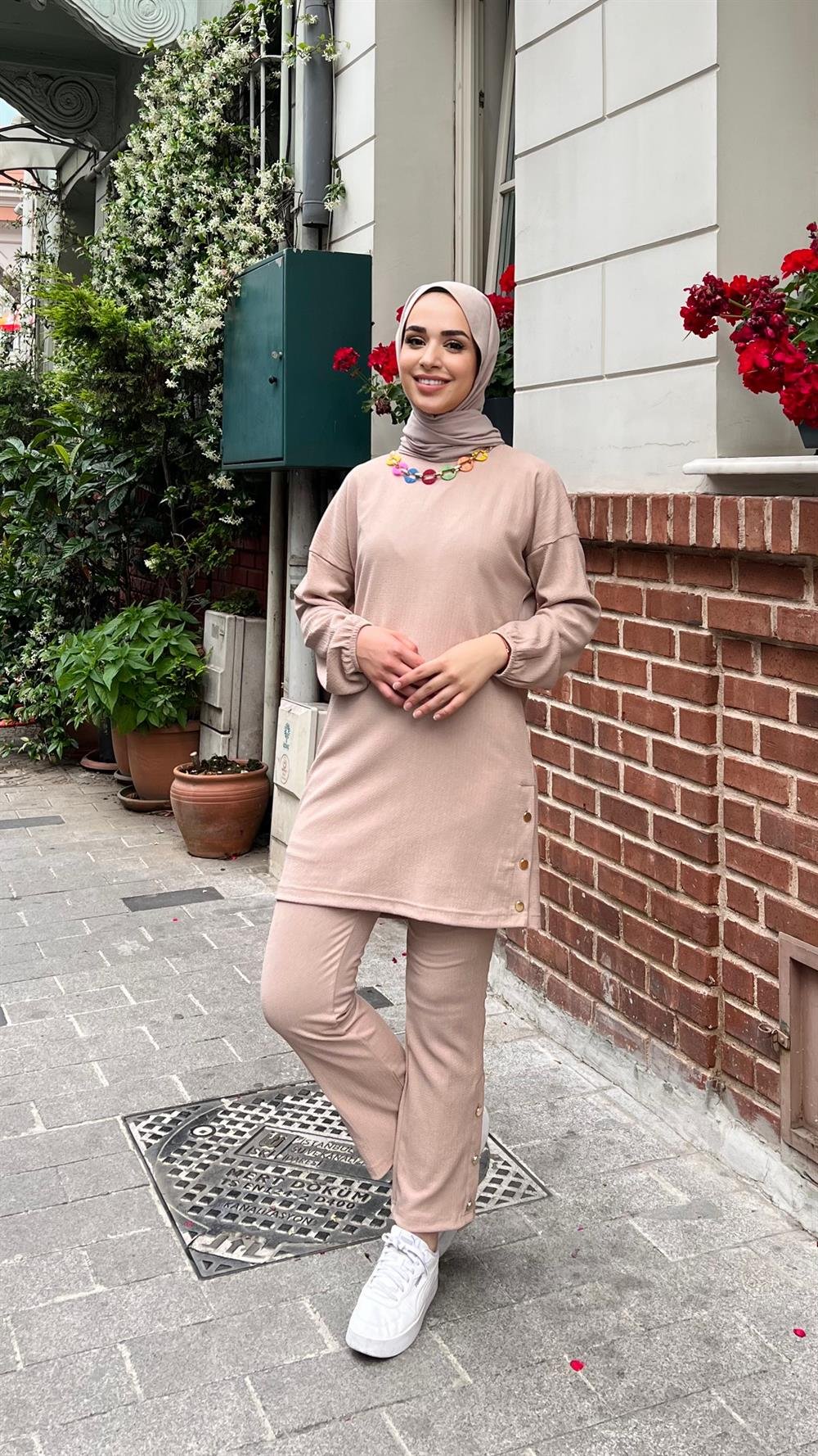 Candy İkili Takım Bej