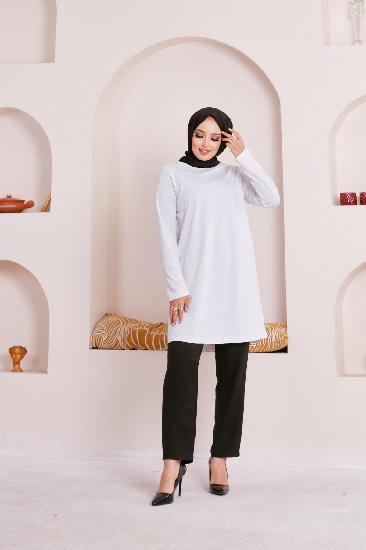 DOĞA Basic Tunik - BEYAZ