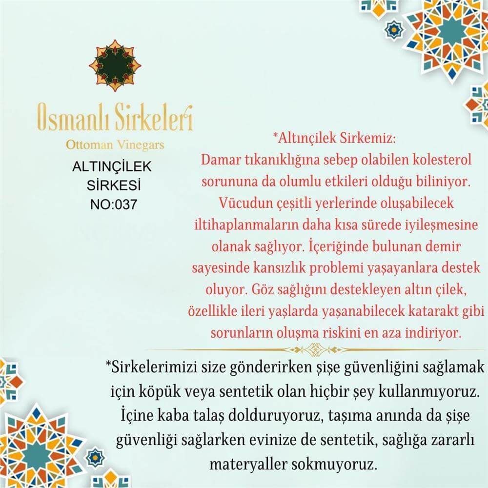 Egzotik - 02. Altınçilek Sirkesi - 500 ml