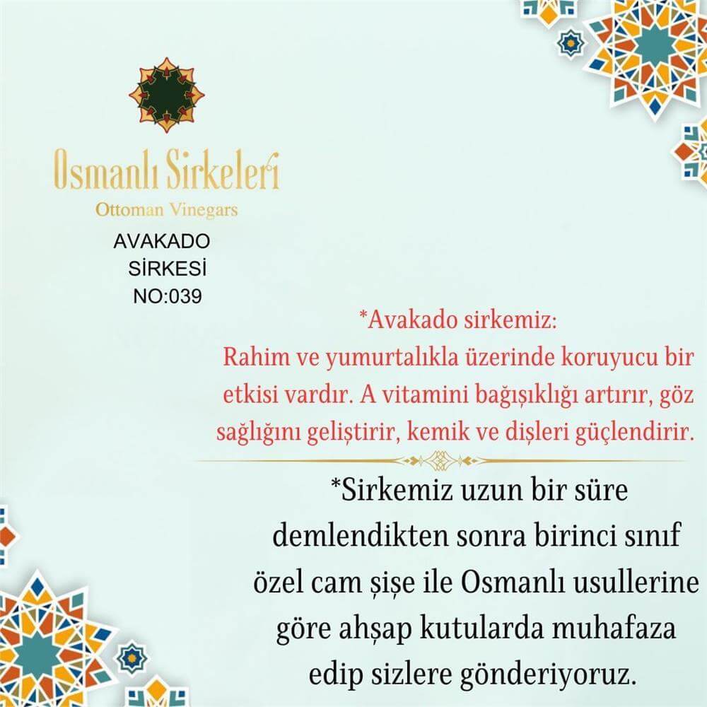 Egzotik - 02. Avakado Sirkesi - 500 ml