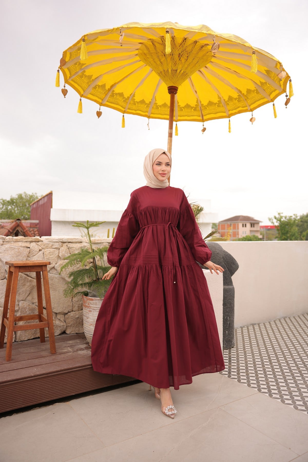 ELBİSE - BORDO