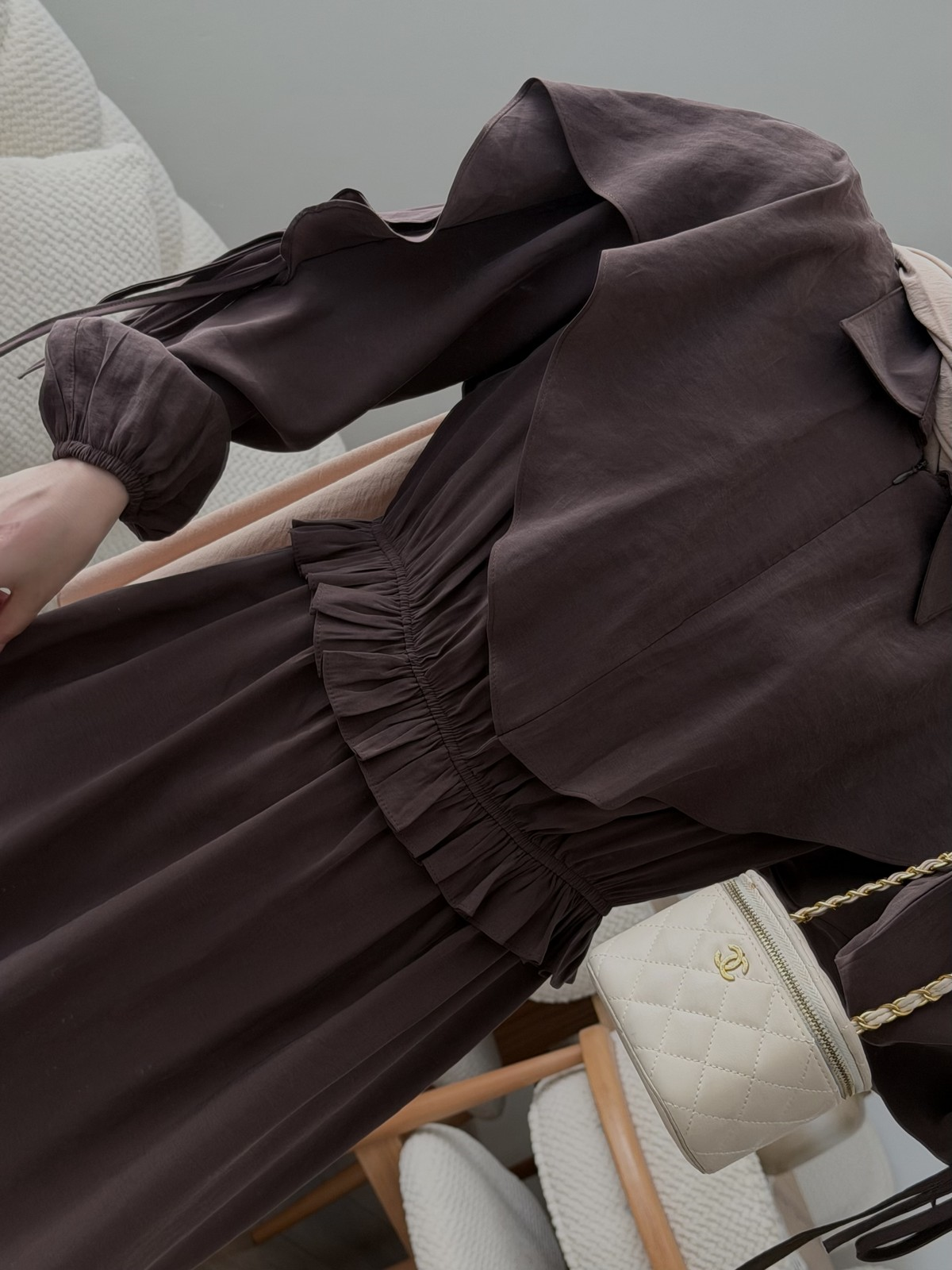 ELBİSE - KAHVERENGİ