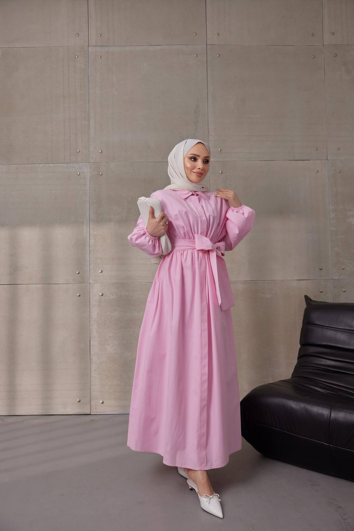 ELBİSE - PEMBE