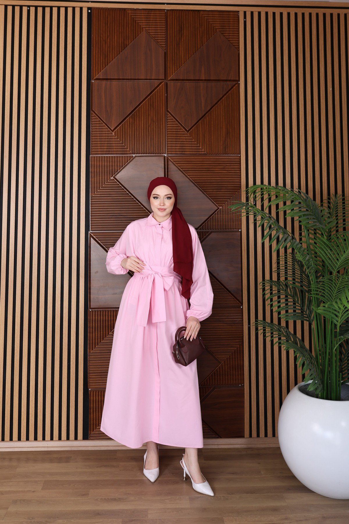 ELBİSE - PEMBE