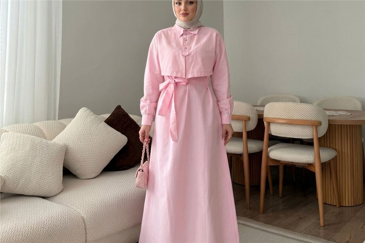 ELBİSE - PEMBE