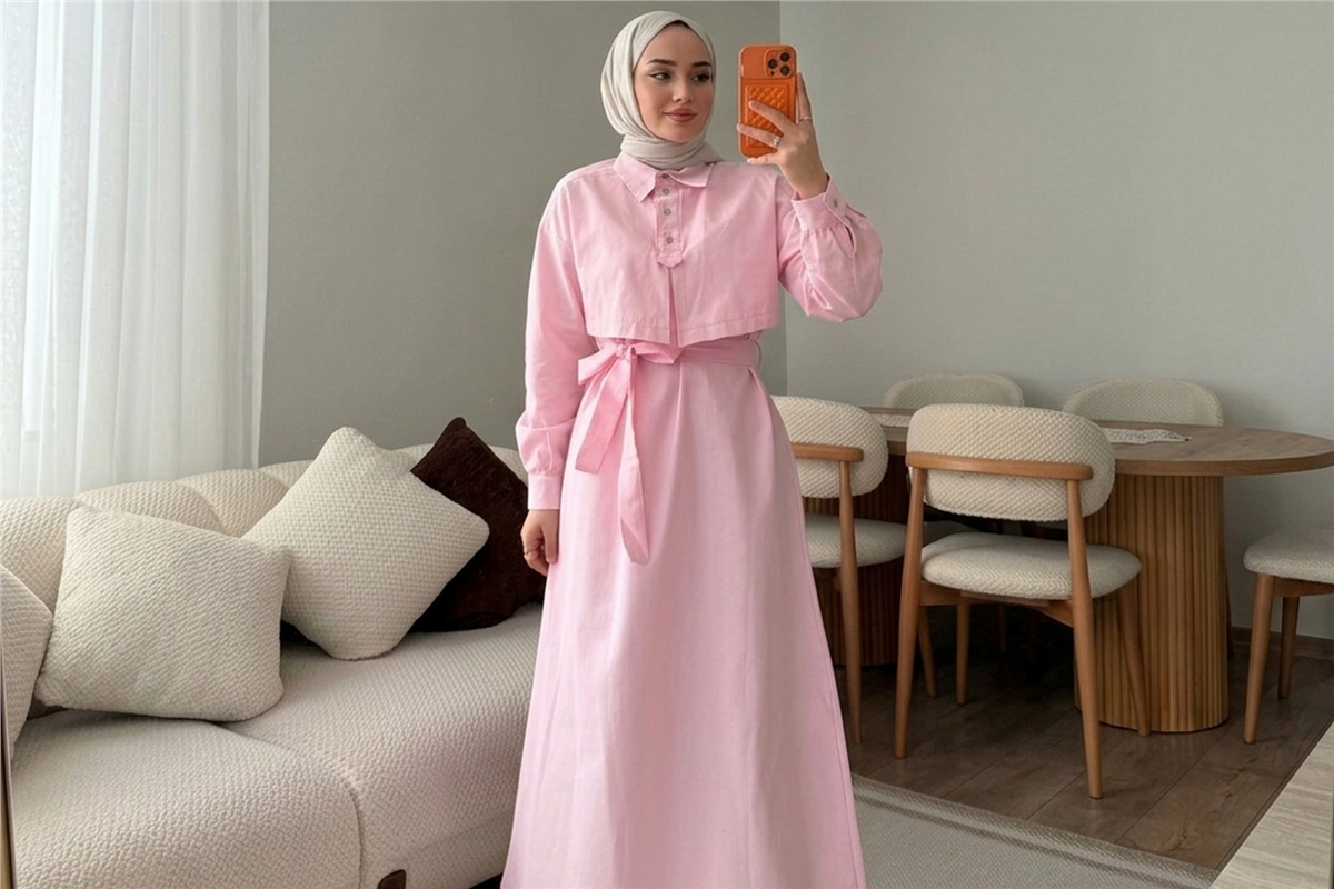 ELBİSE - PEMBE