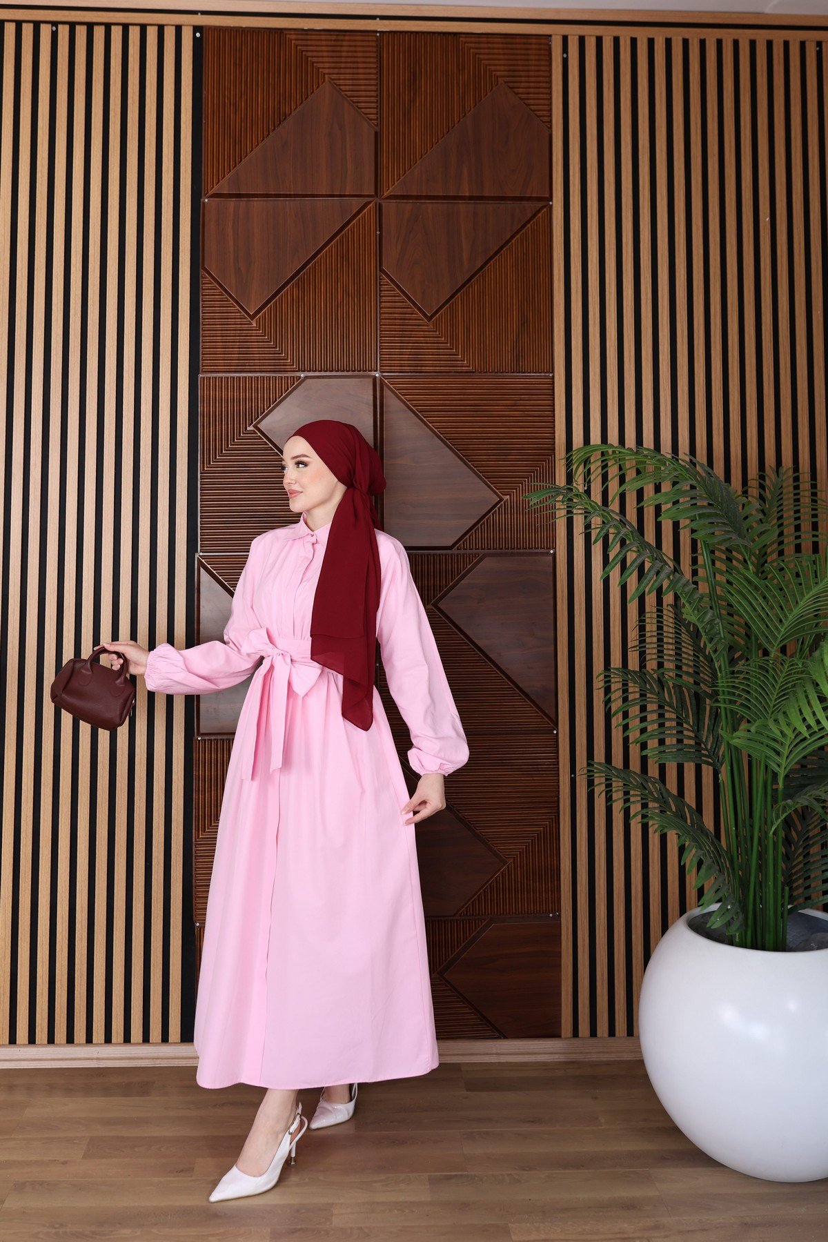 ELBİSE - PEMBE