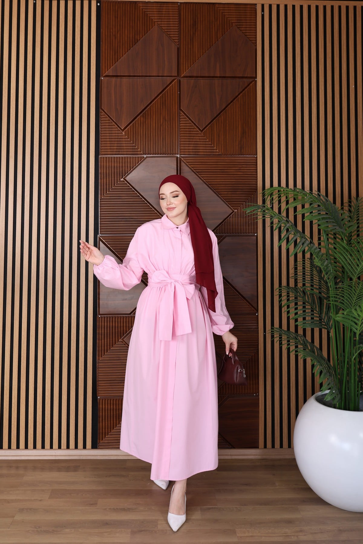 ELBİSE - PEMBE