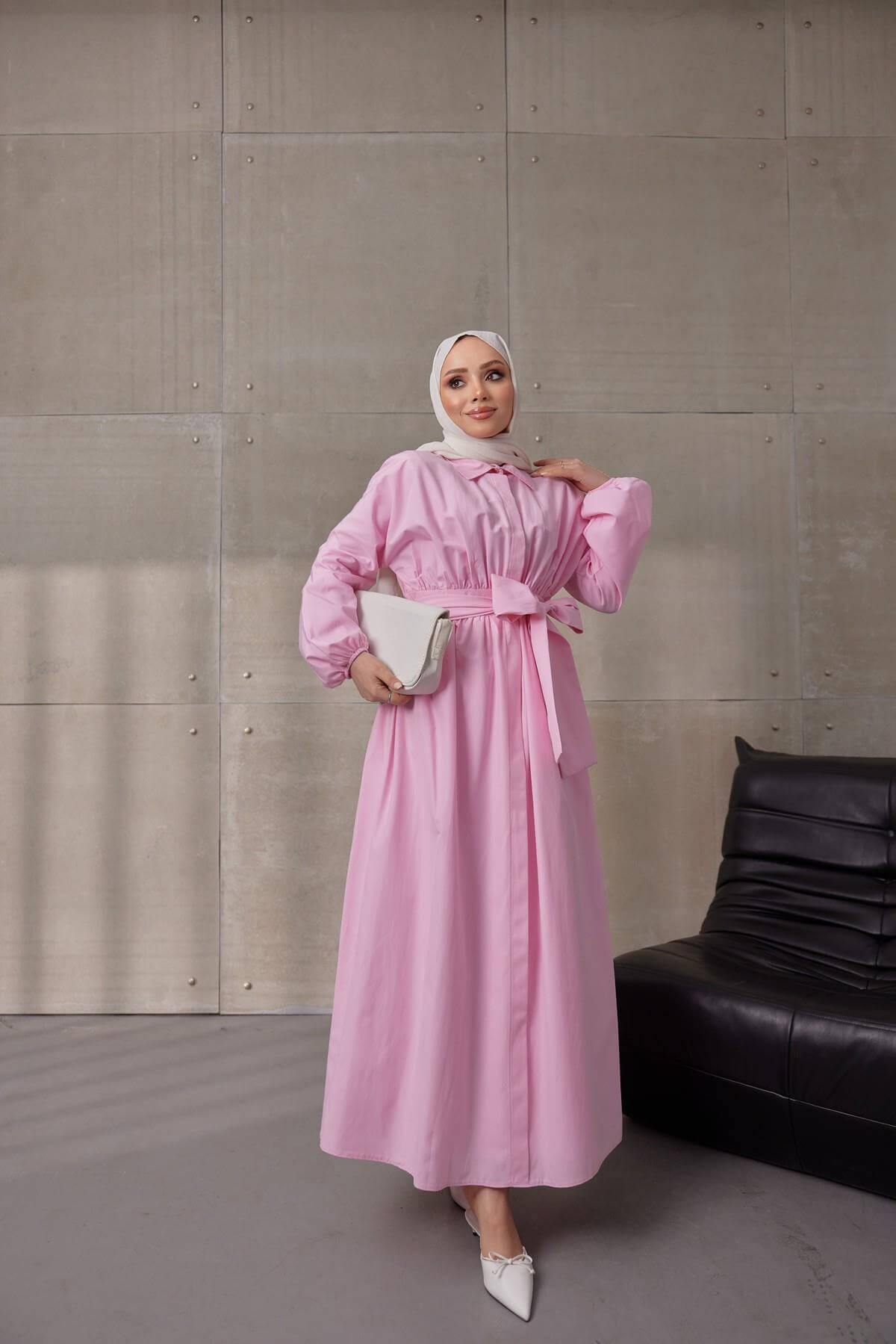 ELBİSE - PEMBE