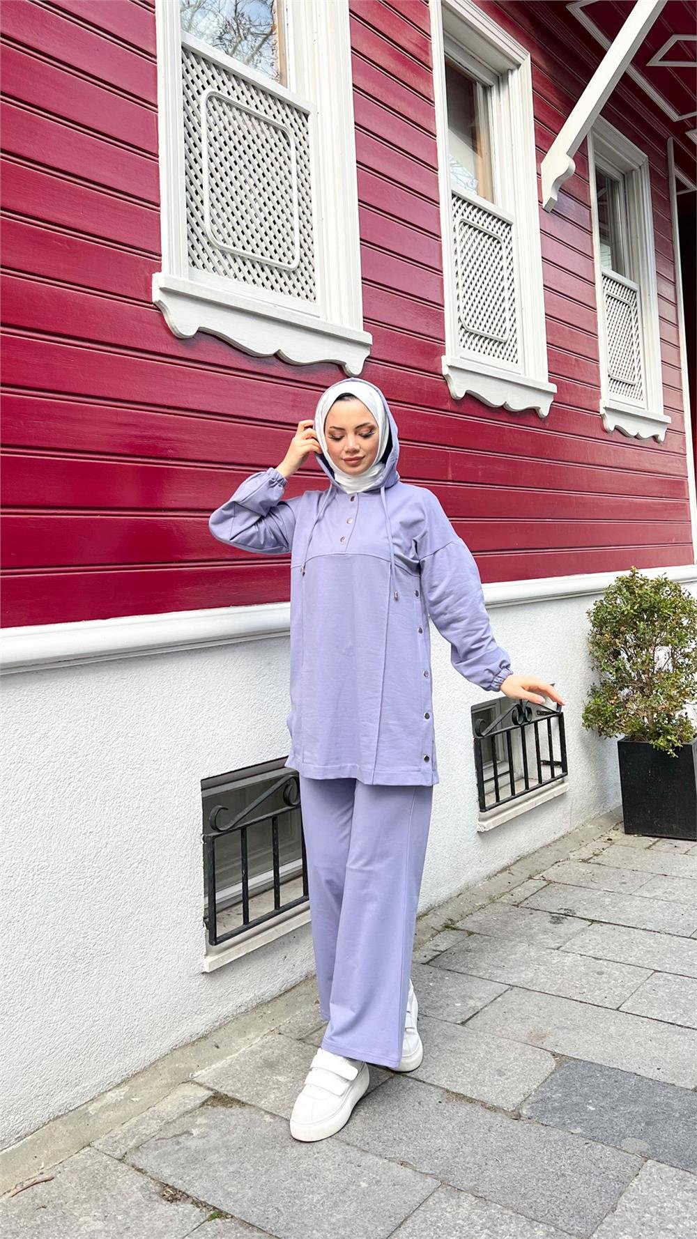Eşofman Takımı - 71172 - Lila