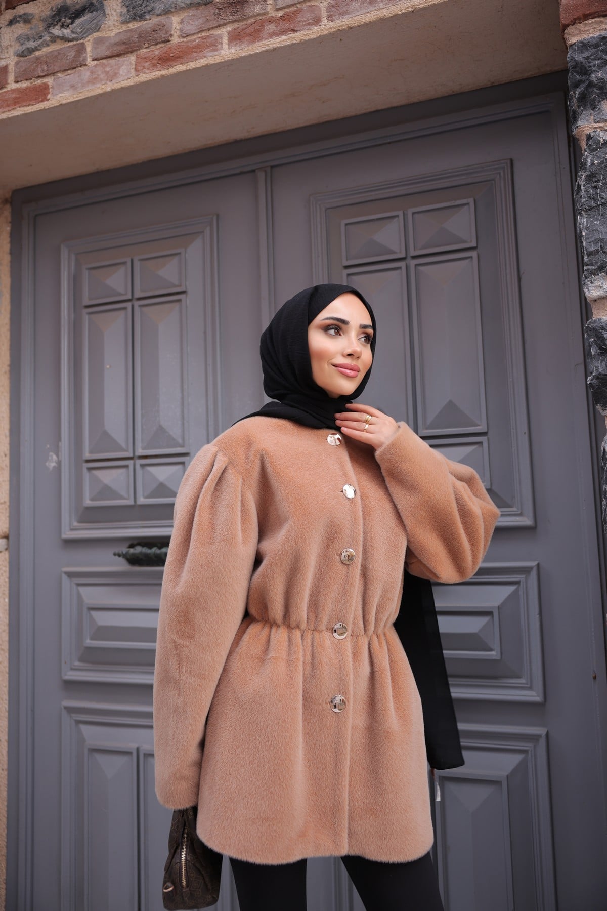 FOK KAŞE CEKET - CAMEL