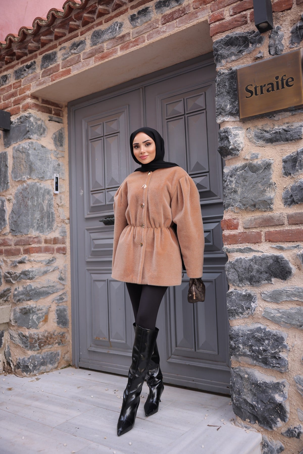 FOK KAŞE CEKET - CAMEL