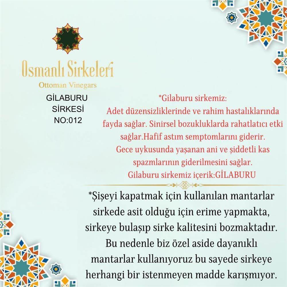 Geleneksel - 01. Gilaburu Sirkesi - 500 ml