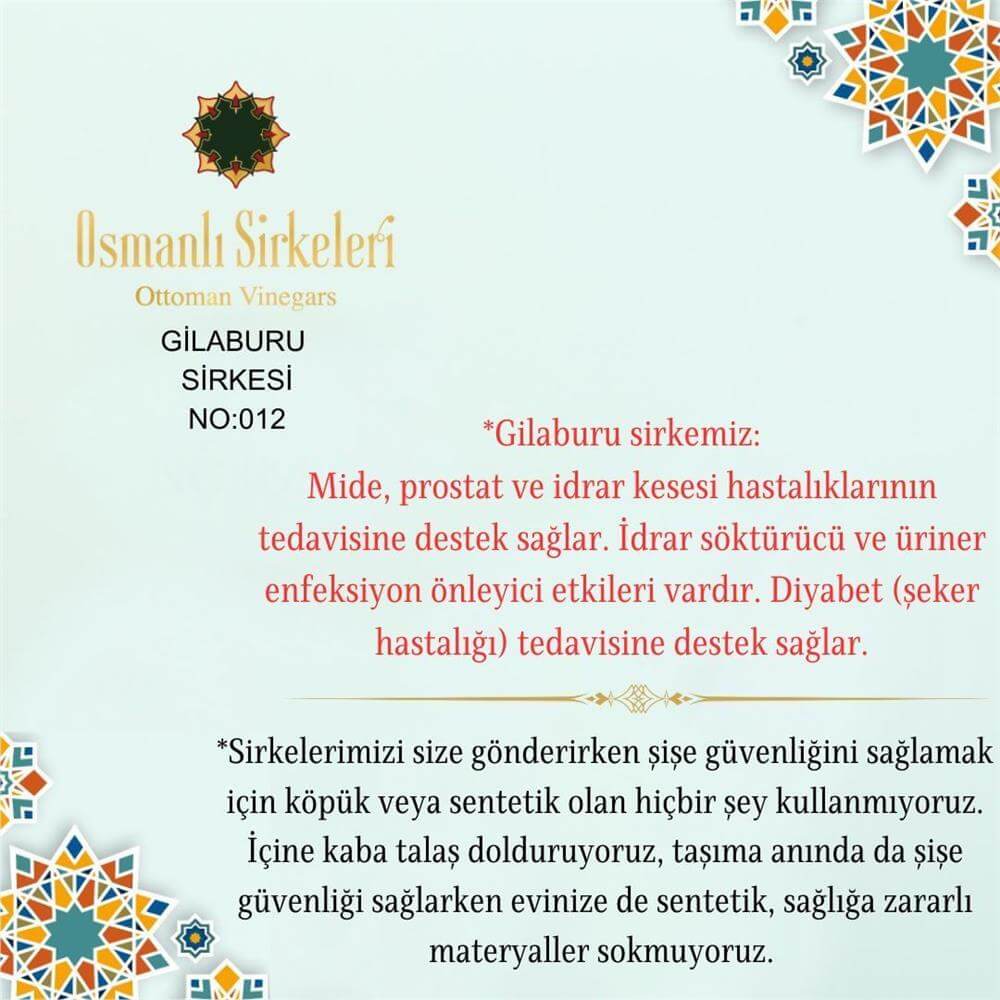 Geleneksel - 01. Gilaburu Sirkesi - 500 ml