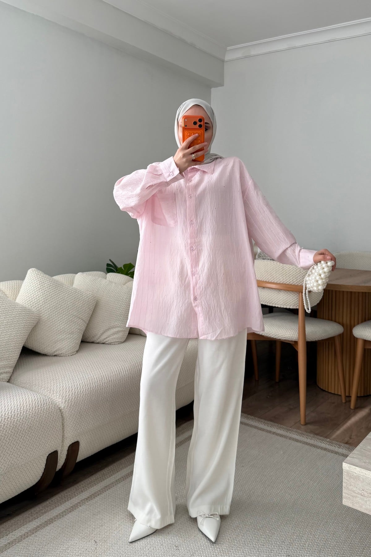 GÖMLEK - PEMBE