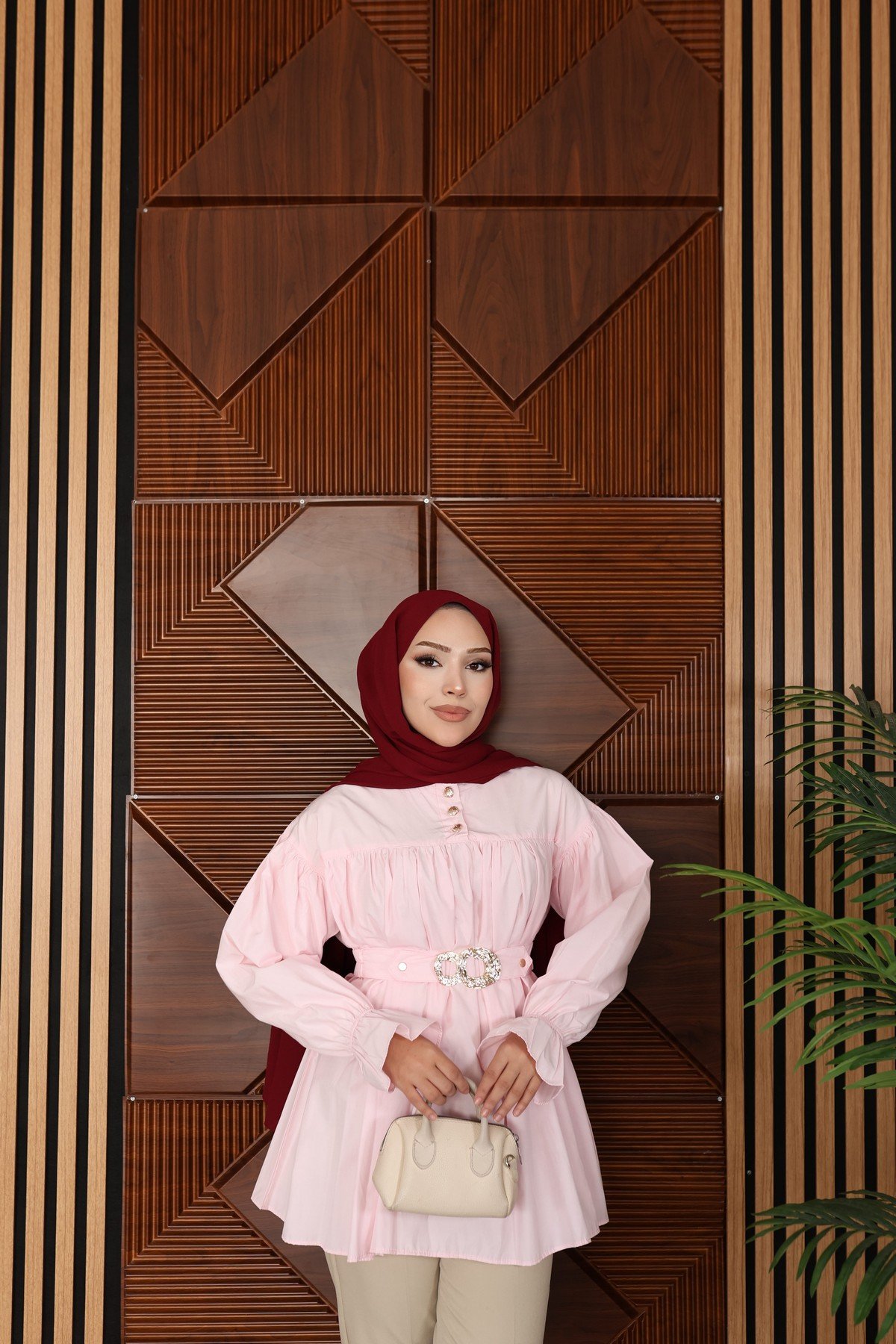 GÖMLEK - PEMBE