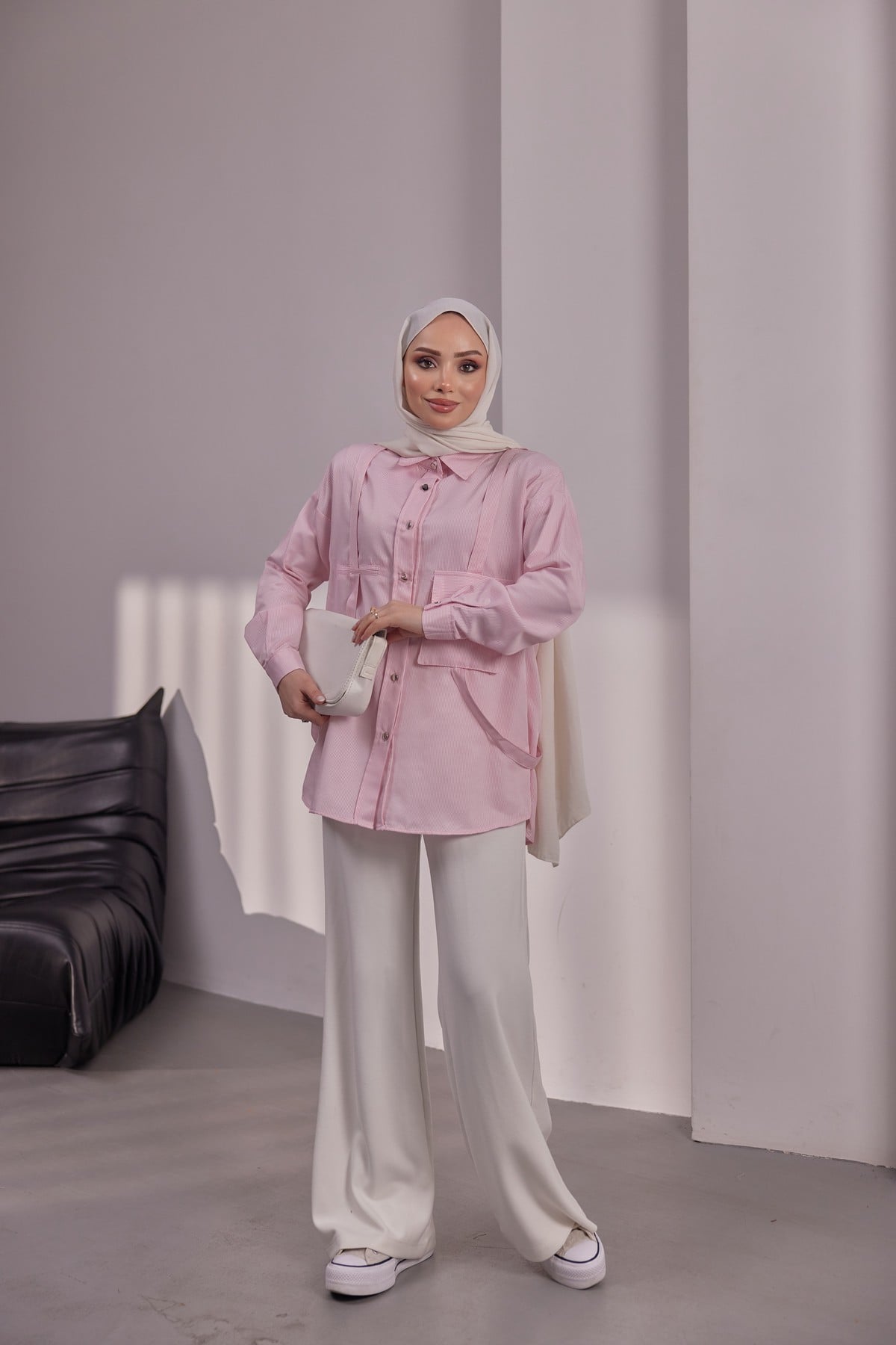 GÖMLEK - PEMBE