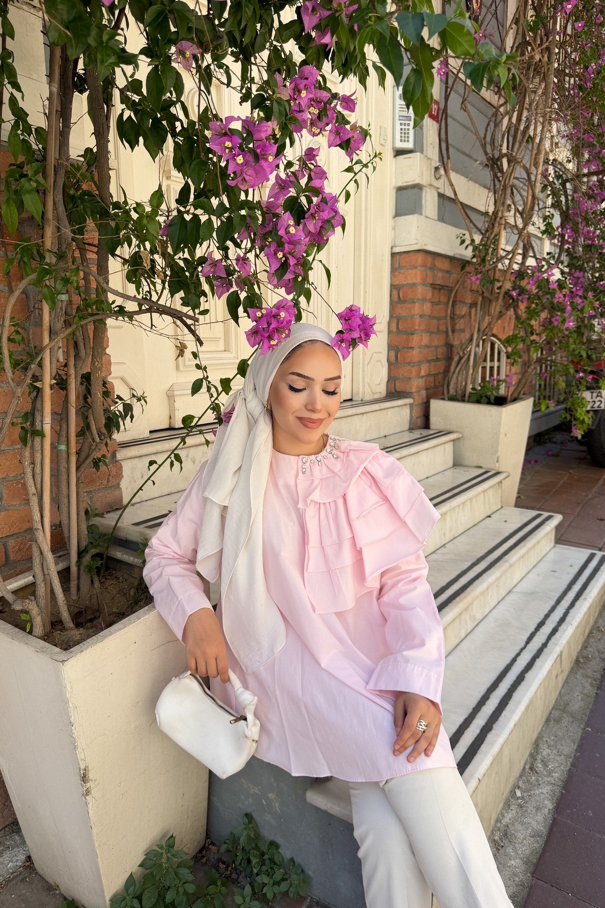 GÖMLEK - PEMBE