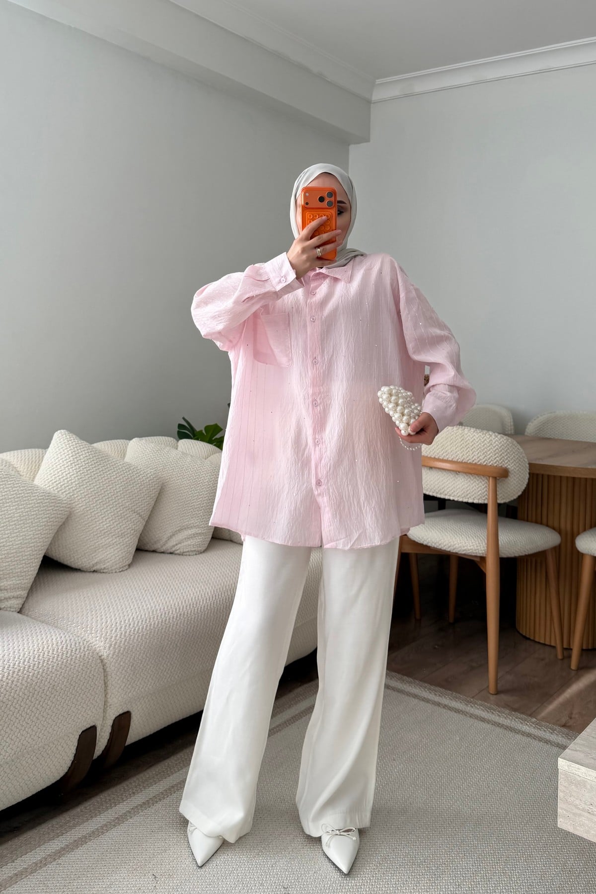 GÖMLEK - PEMBE
