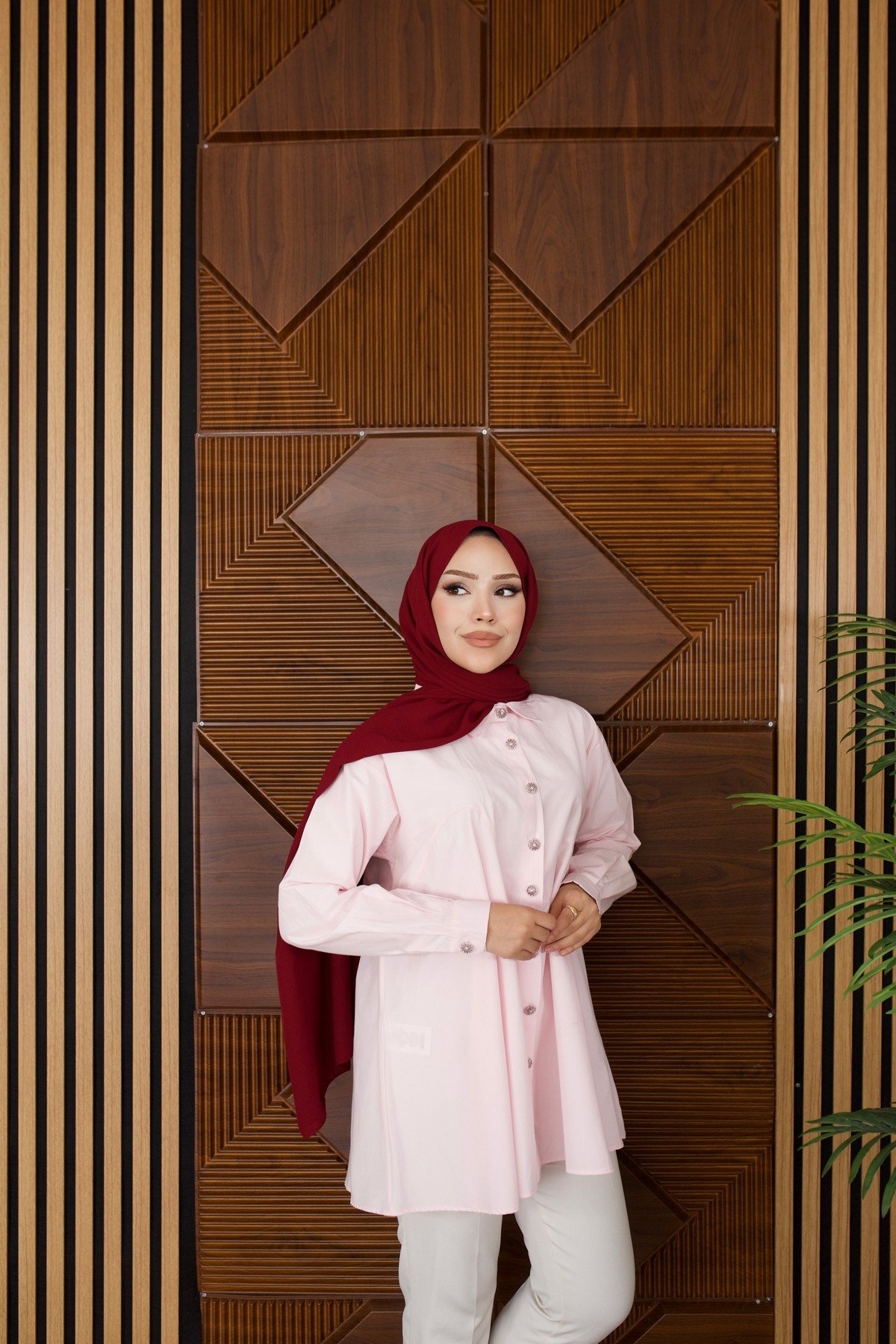 GÖMLEK - PEMBE