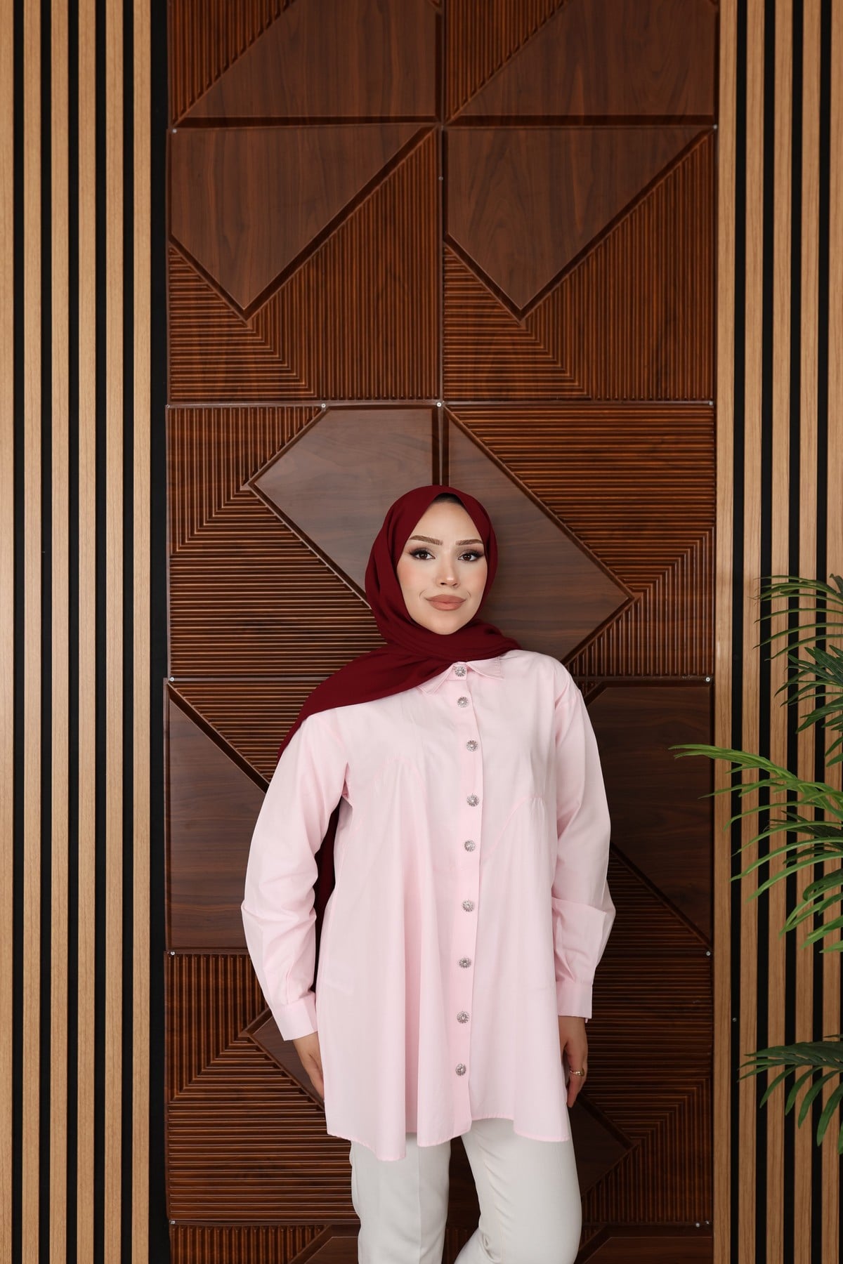 GÖMLEK - PEMBE