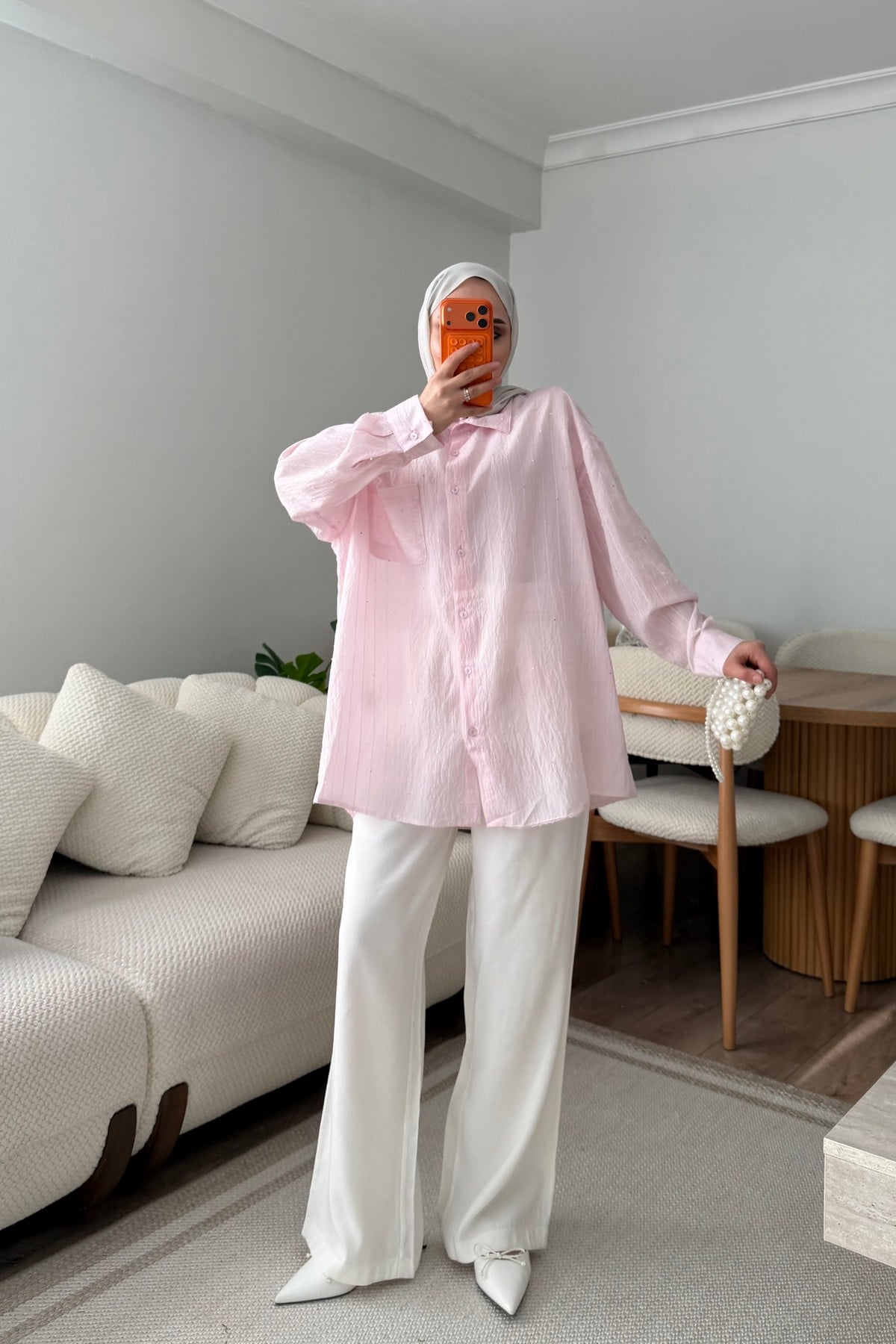 GÖMLEK - PEMBE