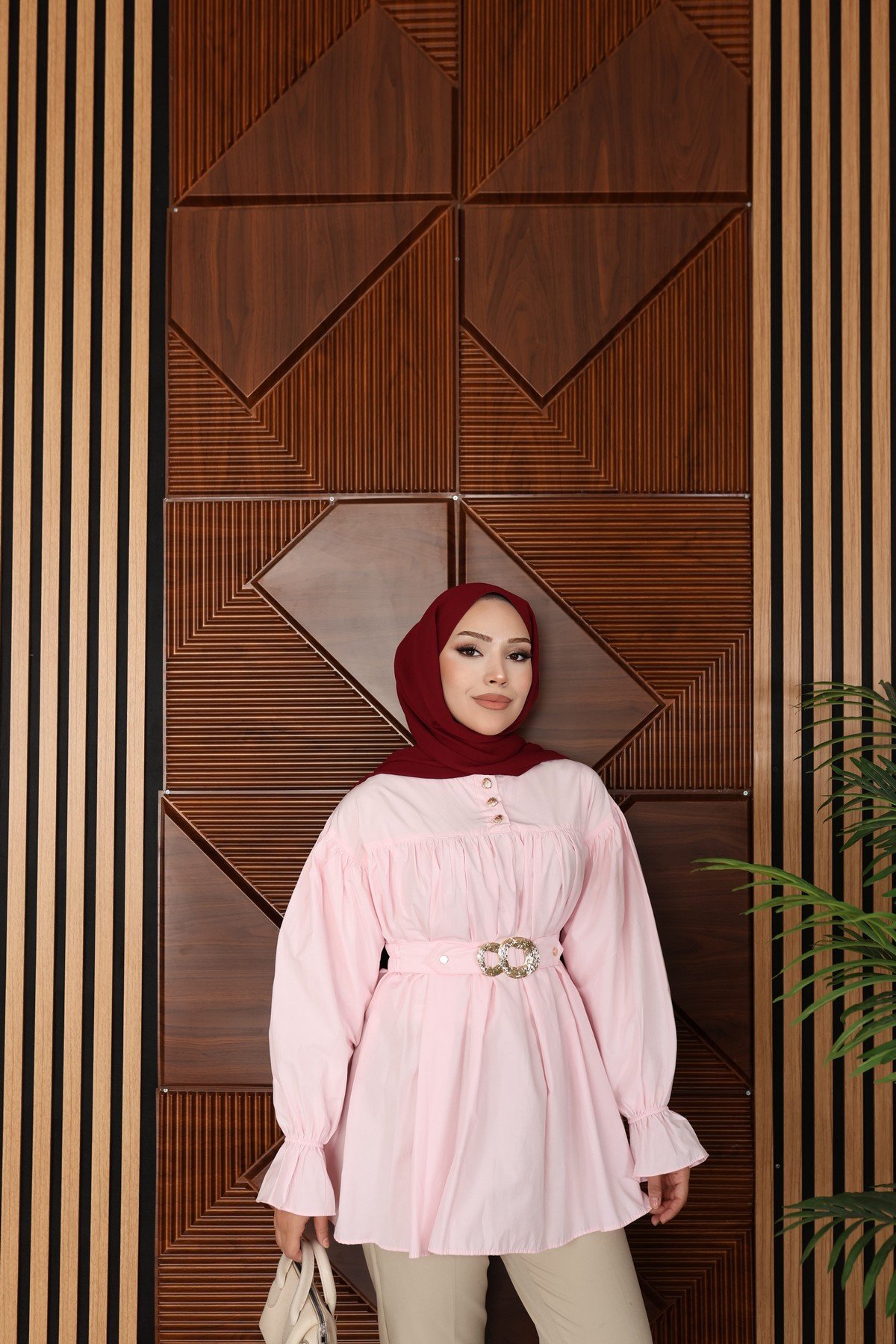 GÖMLEK - PEMBE