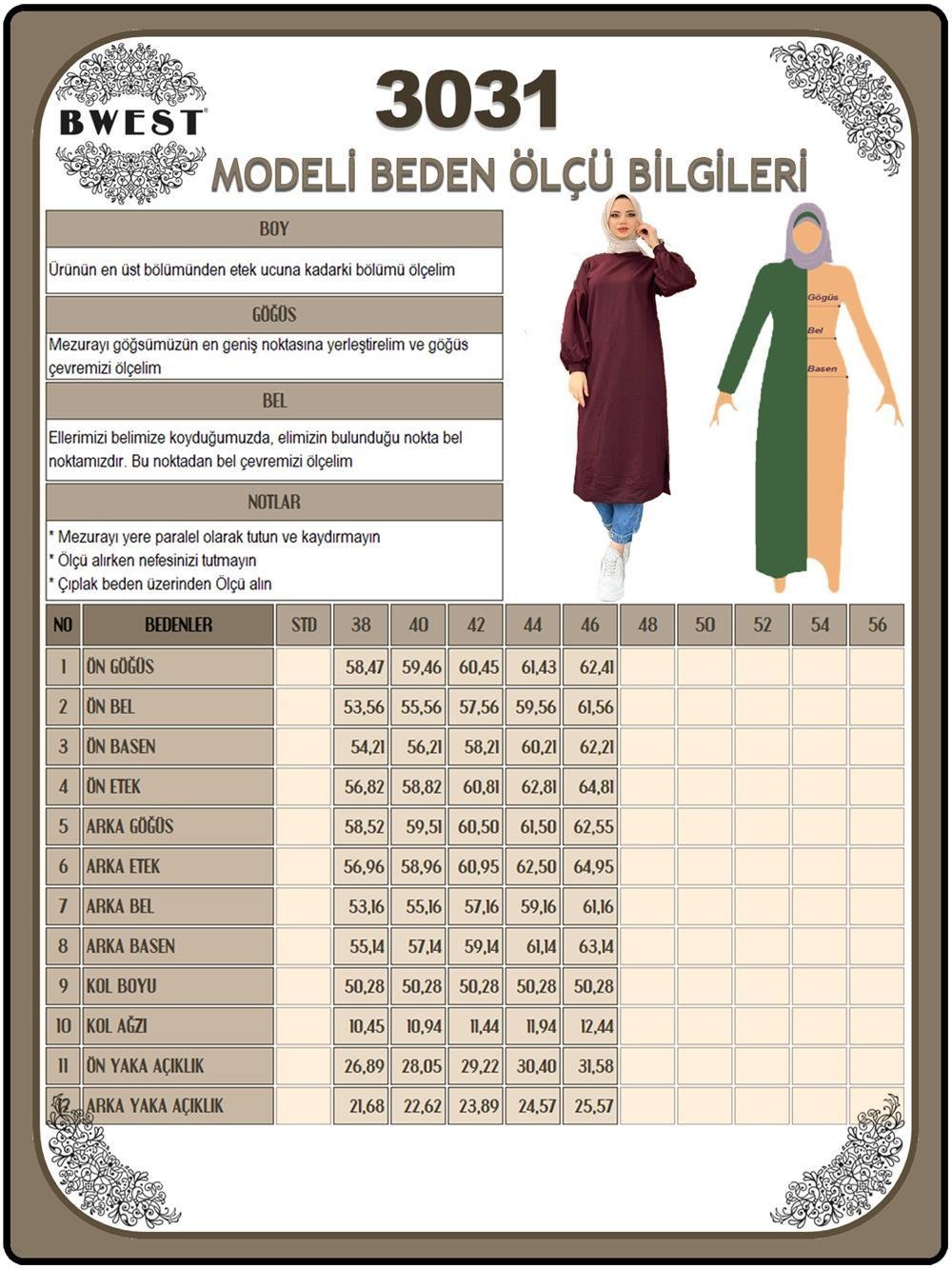 Hira Balon Kol Midi Boy Sade Basic Sweatshirt - 3031 - Çağla Yeşili