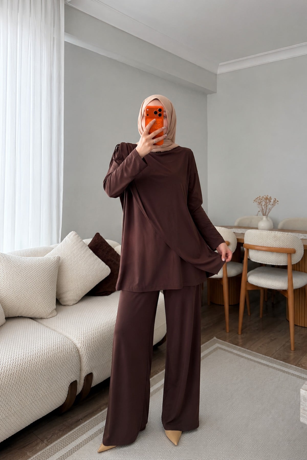 İKİLİ TAKIM - KAHVERENGİ
