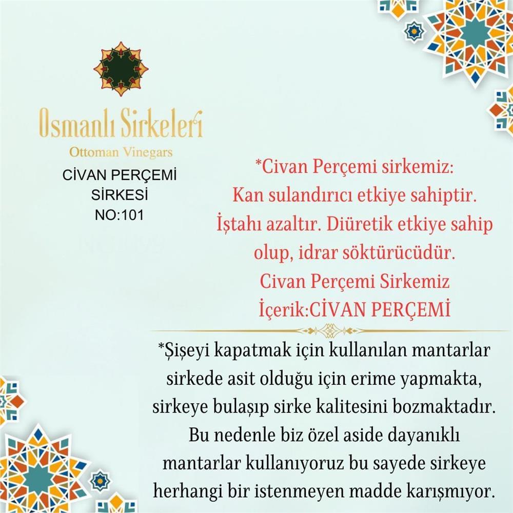 İnfüzyon - 03. Civan Perçemi Sirkesi - 500 ml