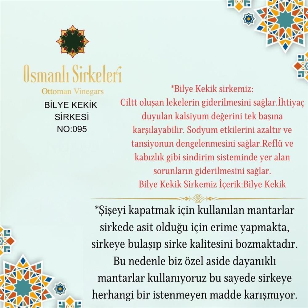 İnfüzyon - 03. Bilye Kekik Sirkesi - 500 ml