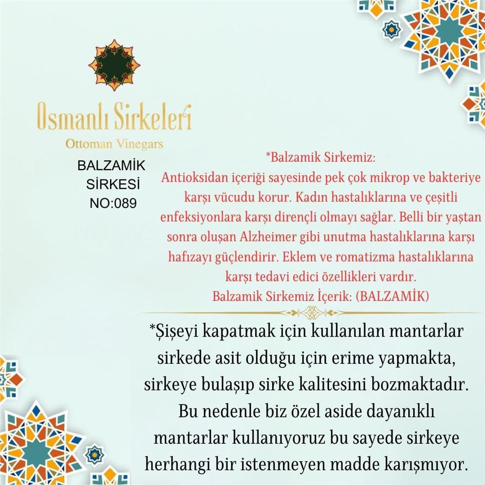 İnfüzyon - 03. Balzamik Sirkesi - 500 ml