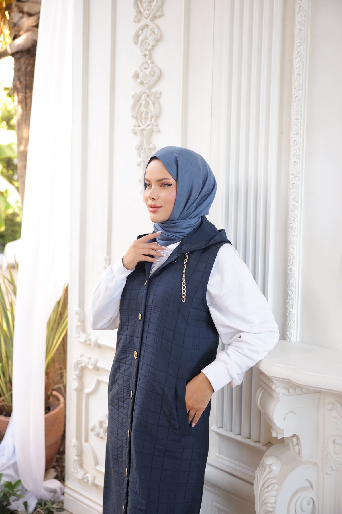 KAPİTONE YELEK - LACİVERT