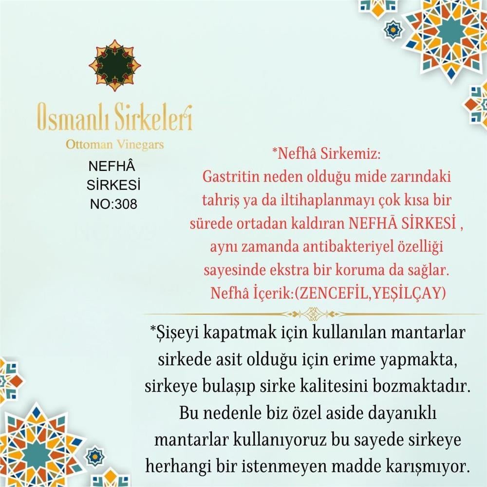 Karışım İnfüzyon - 04. Nefhā Sirkesi  - 500 ml