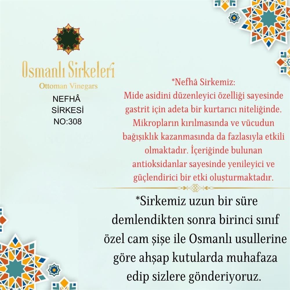 Karışım İnfüzyon - 04. Nefhā Sirkesi  - 500 ml