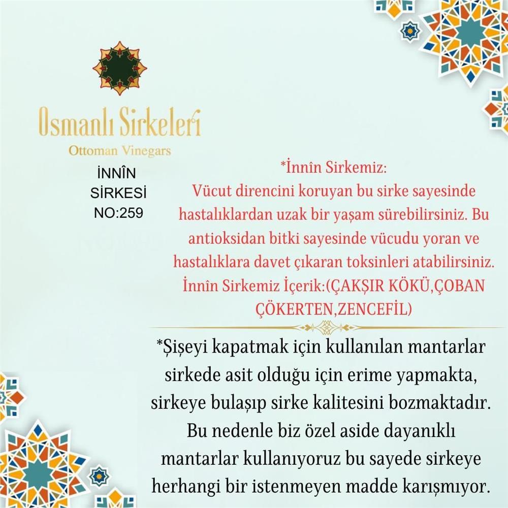 Karışım İnfüzyon - 04. İnnîn Sirkesi  - 500 ml