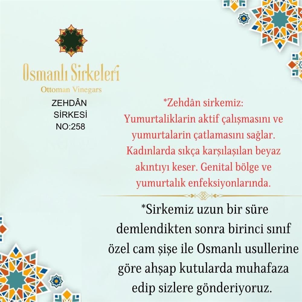 Karışım İnfüzyon - 04. Zehdân Sirkesi  - 500 ml