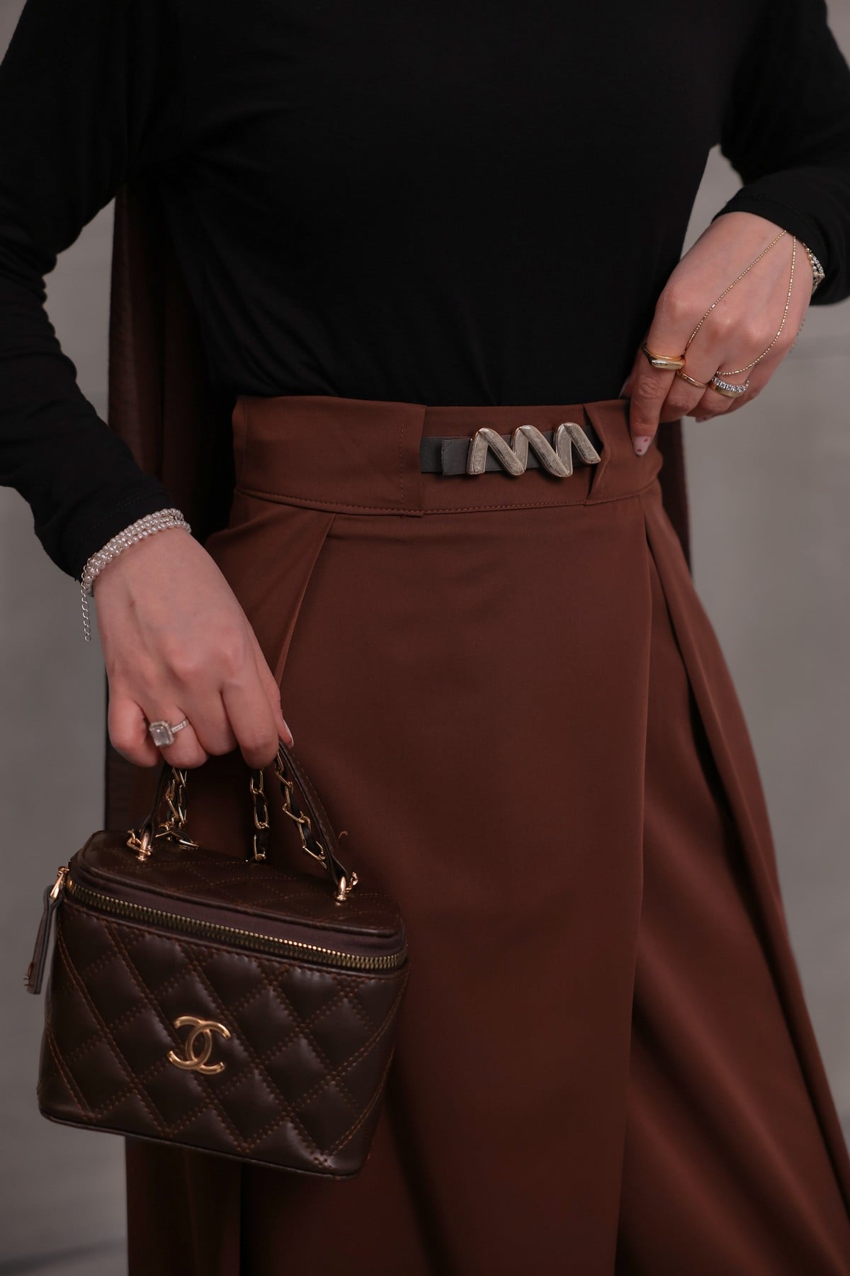 PANTOLON - KAHVERENGİ
