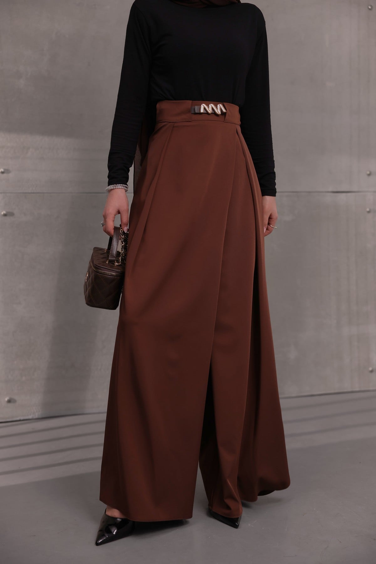 PANTOLON - KAHVERENGİ
