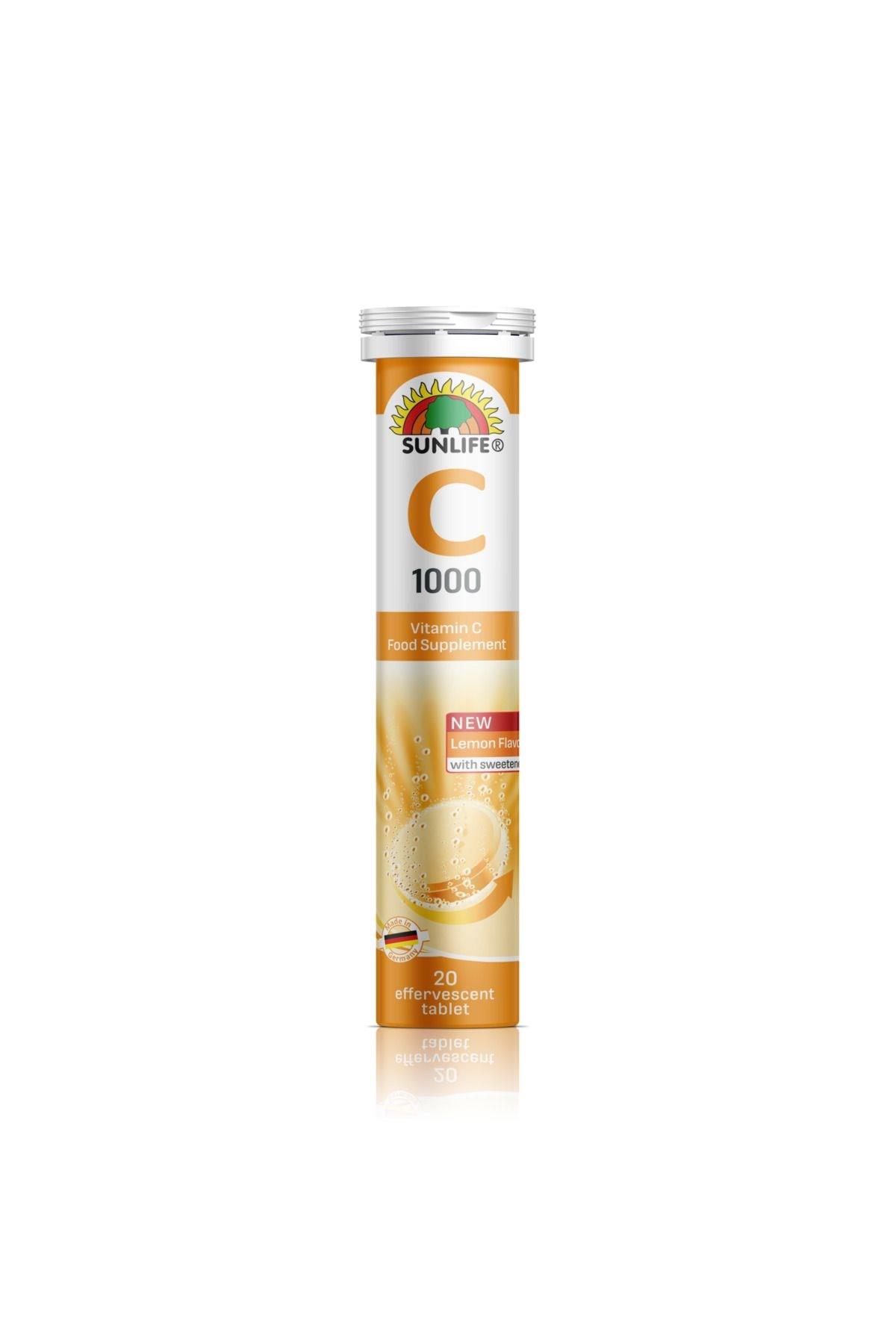 Sunlife Vitamin C 1000 mg 20 Efervesan Tablet