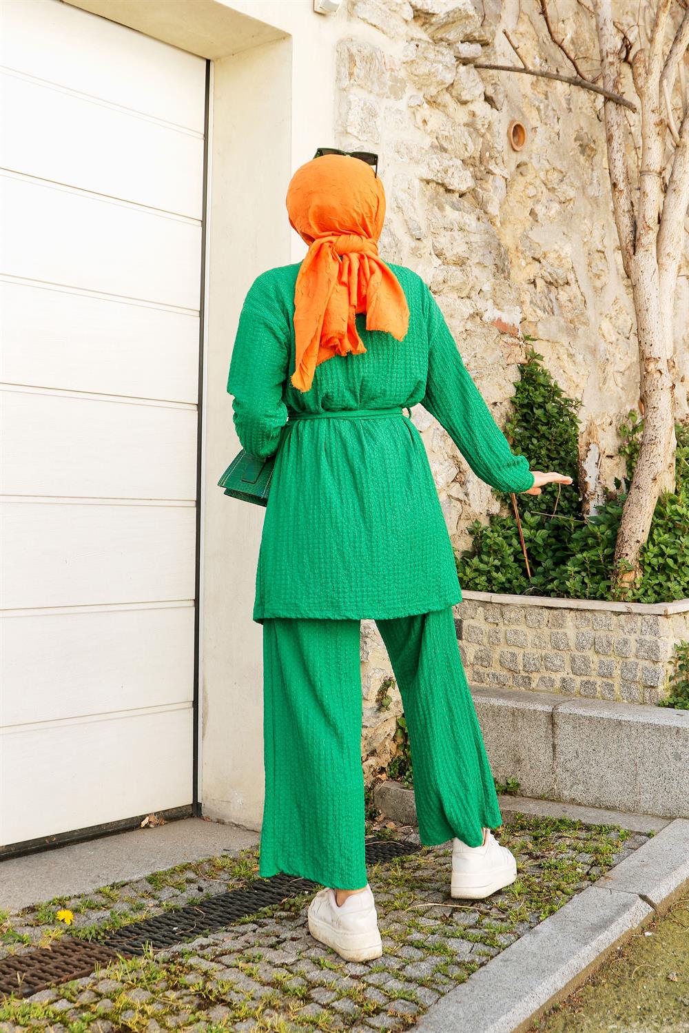 Üçlü Kimono Takım Yeşil