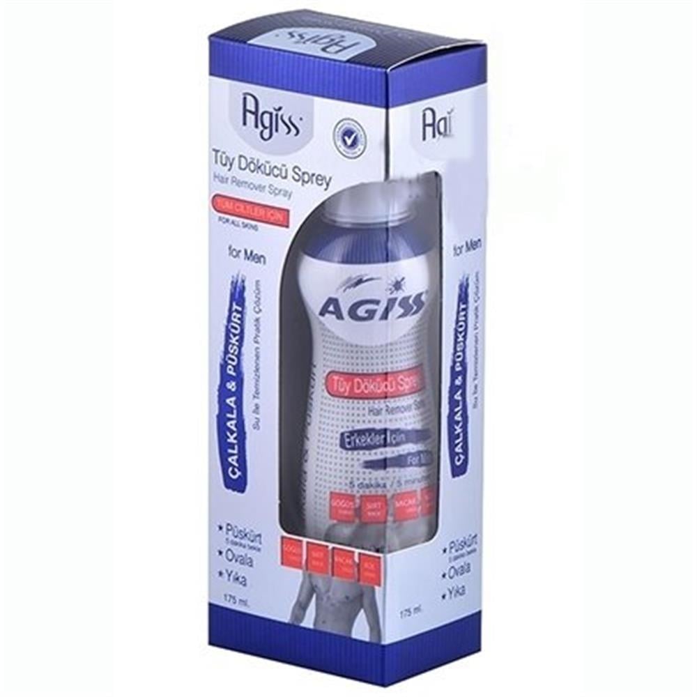 Agiss Tüy Dökücü Krem Sprey 175ml Men