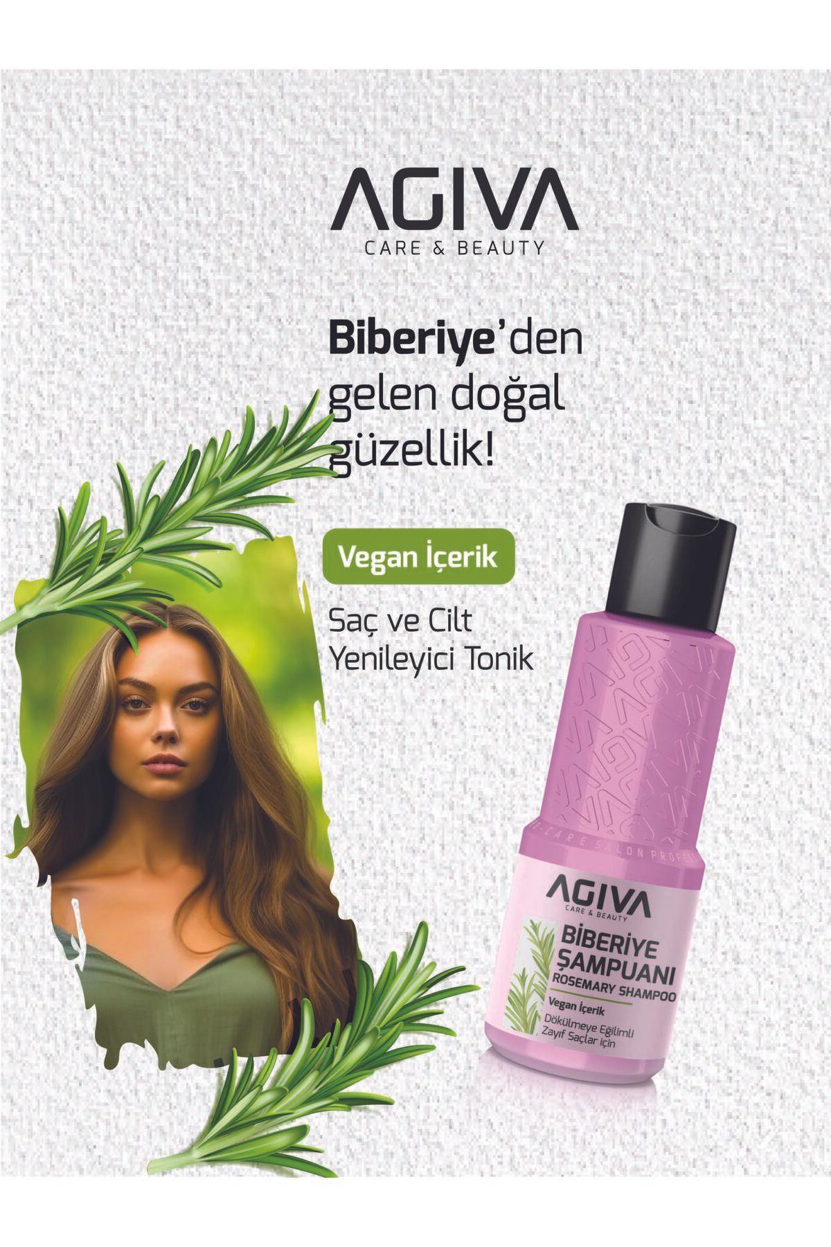 Agiva Biberiye Şampuanı, Dökülme Karşıtı ve Hızlı Saç Uzatma Etkili 100 ml
