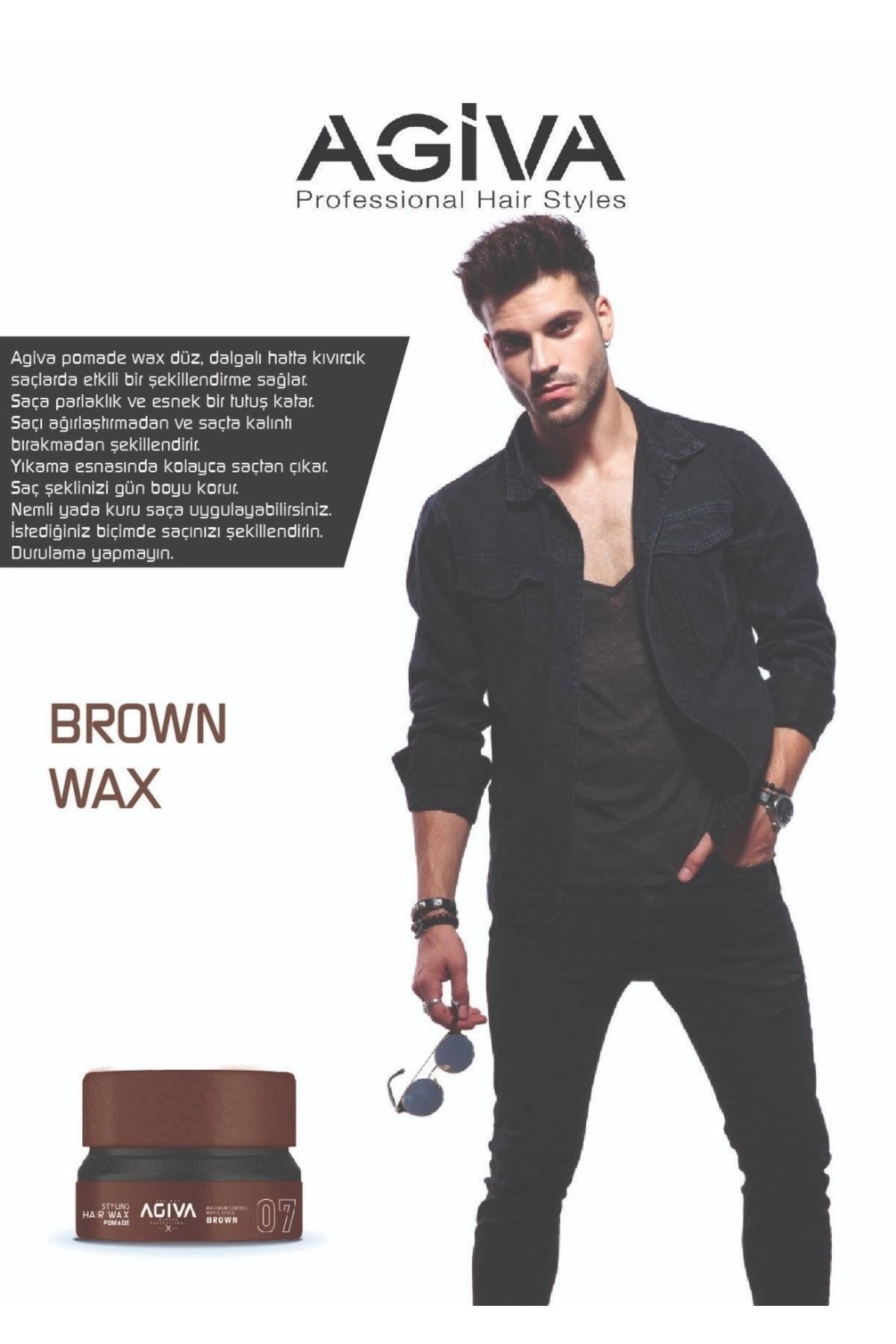 Agiva Wax 155 ml 07 (Pomade) Kahverengi 