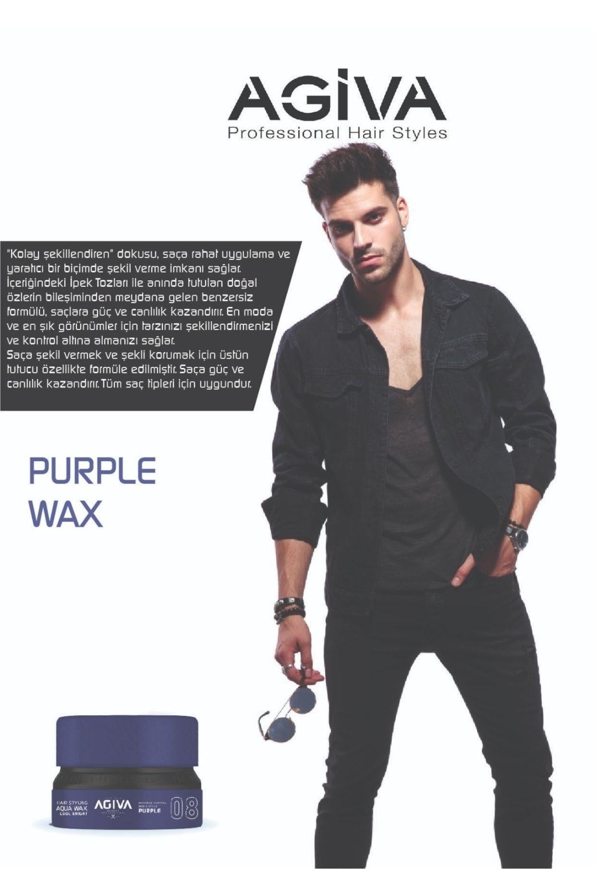 Agiva Wax 155 ml 08 (Cool Brıght) Mor 