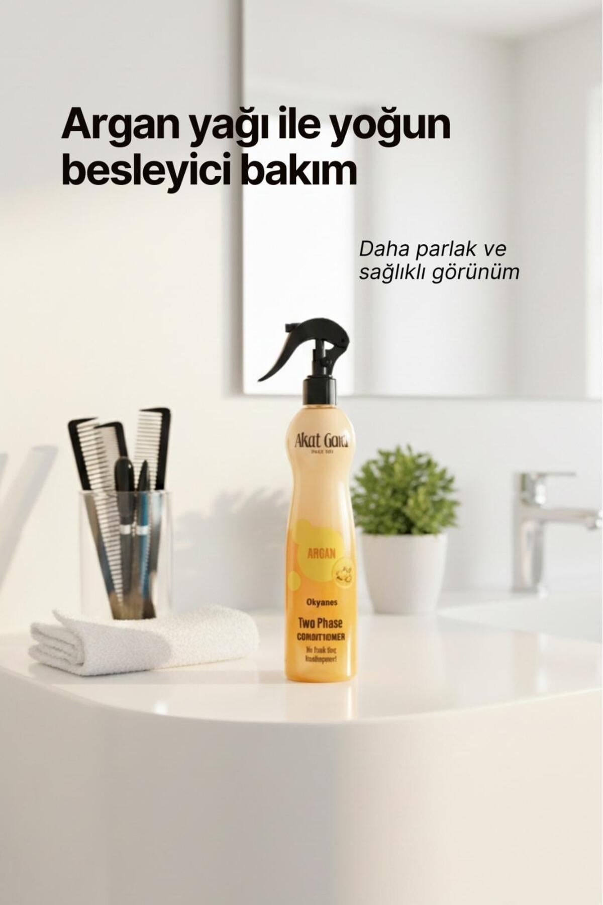 Akat Gardi Çift Fazlı Argan İçerikli Fön Suyu 400 ml